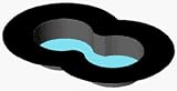 30 mil Black PVC Flexible Preformed Pond Liner - Figuge Eight with 36 Depth - 569 Gallons