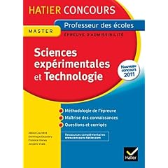 Hatier Concours - Sciences exp�rimentales et Technologie - Epreuve �crite d'admissibilit�