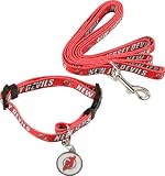 New Jersey Devils Dog Collar & Leash Set