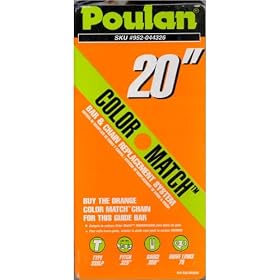 Poulan 20 Reduced-Kickback Guide Bar #952044326 by Poulan