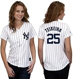 Mark Teixiera Women's Jersey: Women's 2010 Majestic Home White #25 New York Yankees Jersey