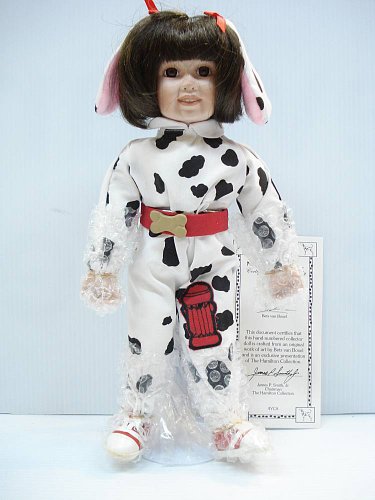 Carrie - Bisque Porcelain doll by Bets van Boxel, The Hamilton Collection.