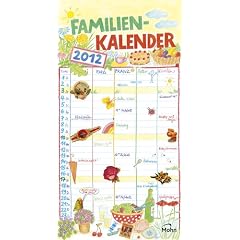 Kohwagner Familienplaner 2012: 5 Spalten f�r Notizen, Zusatzblatt mit Ferien�bersicht und Sternzeichen