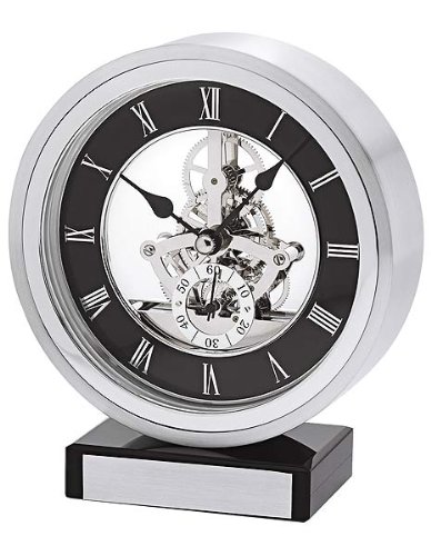 Omni Brushed Aluminum 6 Mantel Clock