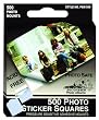 Photo Squares Self Adhesive 500/Pkg - White 1/2"
