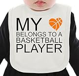 My Heart Belongs To A Basketball Player Slogan ネクタイを有する有機ビブ Medium