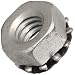 Carbon Steel 1050 Bartite Sealing Nut with 0.406" OD External Lock Washer