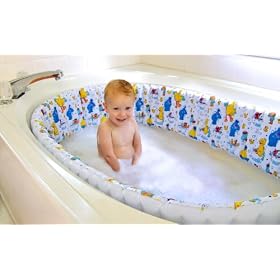 Sesame Street Bath Tub Bumper - White