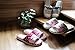 Bronze Times(TM Womens Premium Cartoon Cat Polka Dots Flax House Slipper (Coffee L)