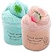 2 Pack Upgrade Mint Leaf Peach Cloud Slime Cotton Slime,Super Soft and Non-Sticky Fluffy Slime for Boys and Girls