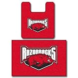 Arkansas Razorbacks Two Piece Bath Rug Set