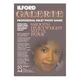 Ilford Galerie Smooth Heavyweight Matte  21 X 29.7Cm (A4) X 50 Sheets - 200Gsm Inkjet Media