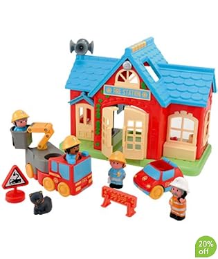 HappyLand Fire Station Set