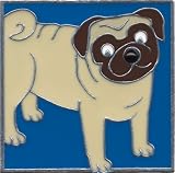 Black Pug Decorative Magnet