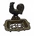 Rustic Cast Iron Farm Country Casual Soap Dish-Rooster or Pig (Rooster)