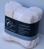 Charisma Luxury Towels Set: 2 Hand Towels & 2 Wash Cloths , Color: Ivory
