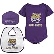 LSU Tigers Purple Infant Cutie Three-piece Set