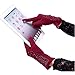 Aircee Women Touchscreen Texting Spandex Velvet Smartphone Rhinestone Stars Gloves