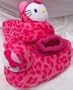 Hello Kitty Plush Kids Soft Shoes Slippers, Size Medium 7-8, Great for Halloween Costume