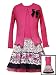 New Pink Black Rose Circle Dress with Cardigan ~ Christmas Holiday 7 to 14 Girls