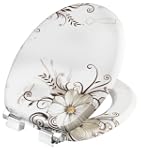 Cornat KSDSC541 Brown Flower WC-Sitz...