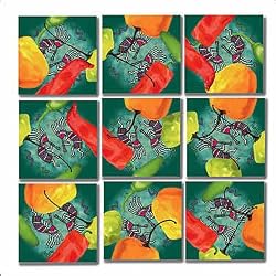 Chili Today Hot Tamale Scramble Squares Puzzle 9pc