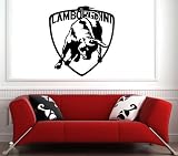 Garage Wall Lamborghini Emblem Logo Decal Vinyl Sticker Art S5953