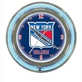 NHL New York Rangers 14-Inch Diameter Neon Clock