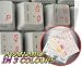 TURKISH Q KEYBOARD STICKERS WITH RED LETTERING ON TRANSPARENT BACKGROUND