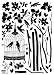Reusable Decoration Wall Sticker Decal - Parisian Spring Bird in Tree Silhouette