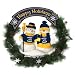 Nashville Predators Team Snowman Christmas Wreath