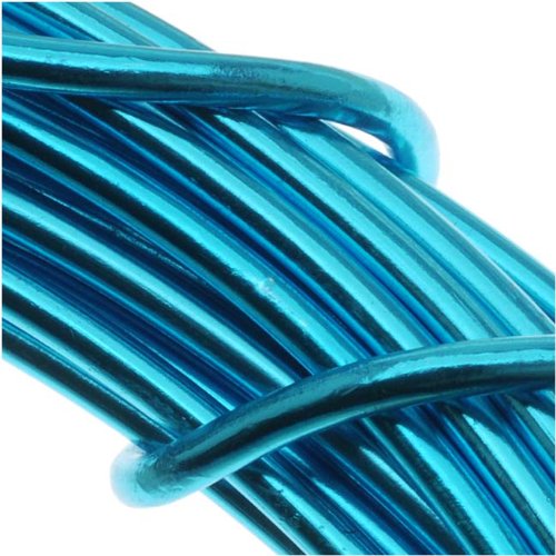 Aluminum Craft Wire 12 Gauge 39 Feet TURQUOISE 