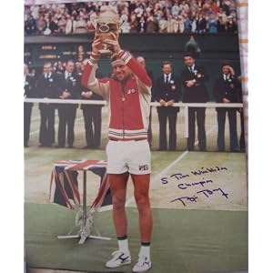 Buy Bjorn Borg autographed 16x20 poster size photo inscribed 5 Time Wimbledon Champion