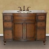 Bathroom Baltic Brown Top Single Sink Vanity 48 153BB