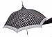 Black and White and Polka Dots All Over Parasol Umbrella