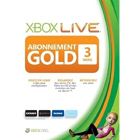 Carte abonnement Gold 3 mois pour Xbox 360