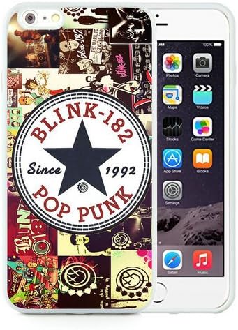 Iphone 6 Plus TPU Case,Blink 182 American Rock Pop Punk Band Travis Barker White Shell Case for Iphone 6S Plus 5.5 Inches