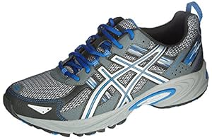 ASICS Men's Gel Venture 5 Running Shoe, Silver/Light Grey/Royal, 9.5 M US
