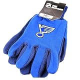 ST LOUIS BLUES Embroidered Logo Utility Pair of Gloves 2 Tone Glove