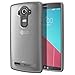 LG G4 Case - Poetic [Affinity Series] - [TPU Grip Bumper] [Corner Protection] Protective Hybrid Case for LG G4 (2015) Compatible with Both [Metallic & Ceramic Craft] Version and [Leather Back] Version Frost Clear/Gray (3-Year Manufacturer Warranty From Poetic)