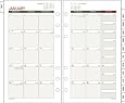 Day Runner Express Recycled Monthly Planning Pages,  3 3/4 x 6 3/4 Inches, White and Cream, 2011 (063-685Y)