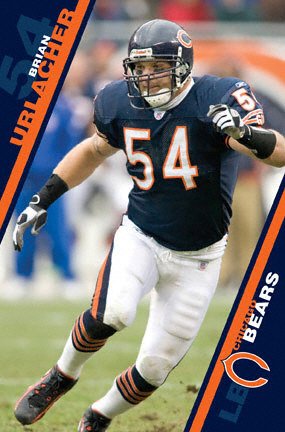 Brian Urlacher Chicago Bears Poster 4039