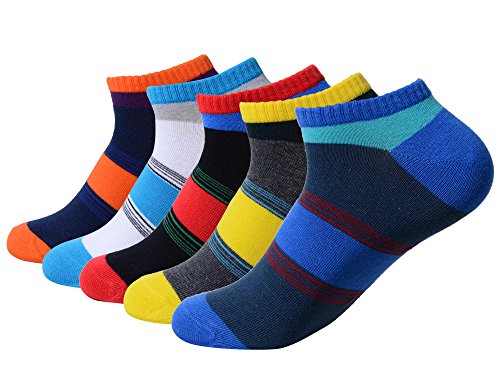 QBSM 5 Pack Men Men s Colorful Cotton Crew Socks Sock