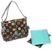 Kalencom Midi Coated Buckle Bag - Blue Doodlebug