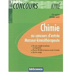Chimie au concours d'entr�e Masseur-kin�sith�rapeute