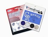 Colorado Rockies Face Paint and Tattoo Pack