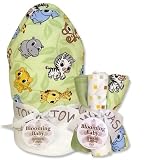 Trend Lab 21040 CHIBI ZOO - WASH BOUQUET (# 101961) AND HOODED TOWEL (# 101963) - SET