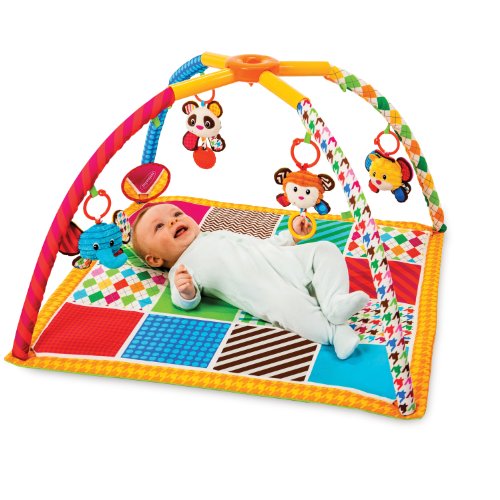 Infantino Safari Fun Twist and Fold Activity Gym and Play Mat Baby