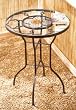24" Stained Glass Daisy Mosaic Patio Garden Side Table