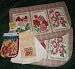 2 Kitchen Morning GLory Slice Kitchen Rugs with 3 Piece MAtching Towels and 2 Pot Holders and Oven mitt